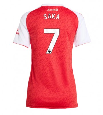 Arsenal Bukayo Saka #7 Prima Maglia Femmina 2025-26 Manica Corta